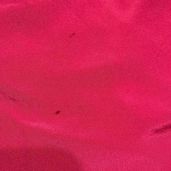 Diane Von Furstenberg Silk Assets Hot Pink Silk Tunic Gold Embroidery Beading M - Picture 5 of 6